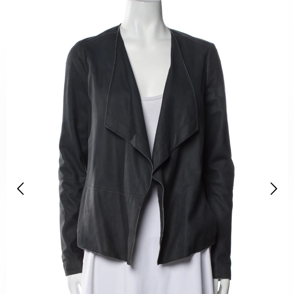 Vince REAL Leather Draped Jacket